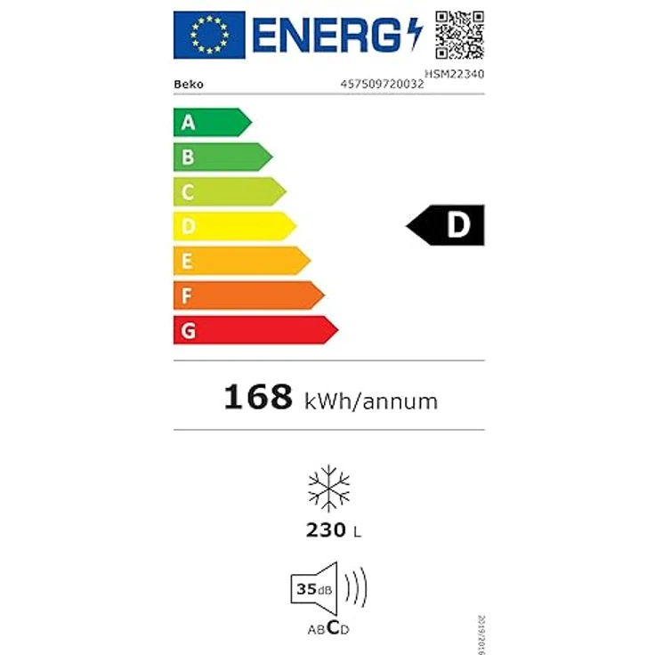 Beko HSM22340 Gefriertruhe, 230 l Nutzvolumen, 2 Gefriergutkörbe, LED-Anzeige, abschließbar, Innenbeleuchtung, Weiß – Bild 6