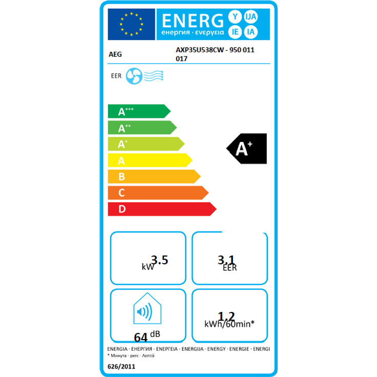 AEG Chillflex Pro AXP26U338CW mobiles Klimagerät (LED Display, Touch-Buttons, Fernbedienung, 30-40 m², Kühlfunktion, Ventilator, Entfeuchtungsfunktion, Automatik, weiß-silber-schwarz) – Bild 2