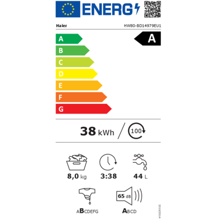 HAIER HW80-BD14979EU1 I-PRO SERIE 7 PLUS Smart Frontlader Waschmaschine 8 kg, A, AutoDose, Dampffunktion, WLAN, leise, 1330 U/Min, Allergie & Schnellprogramme – Bild 10