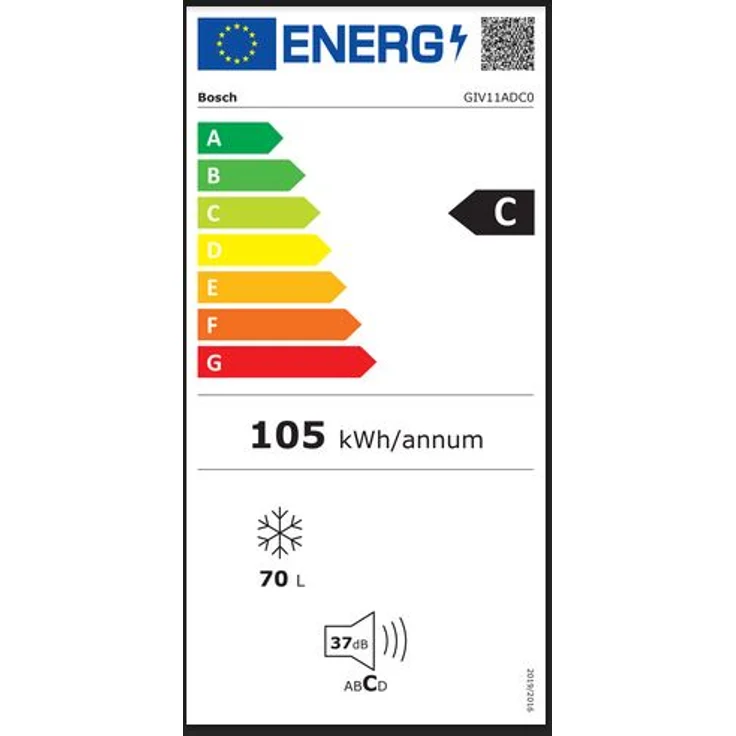 Bosch GIV11ADC0 Gefrierschrank, Einbau, weiß, LowFrost, Supergefrieren, Breite 55.8 cm, Energieklasse C – Bild 11