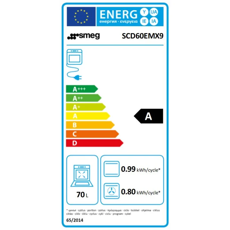 Smeg SCD60EMX9 Gas Kombi Standherd Edelstahl – Bild 7