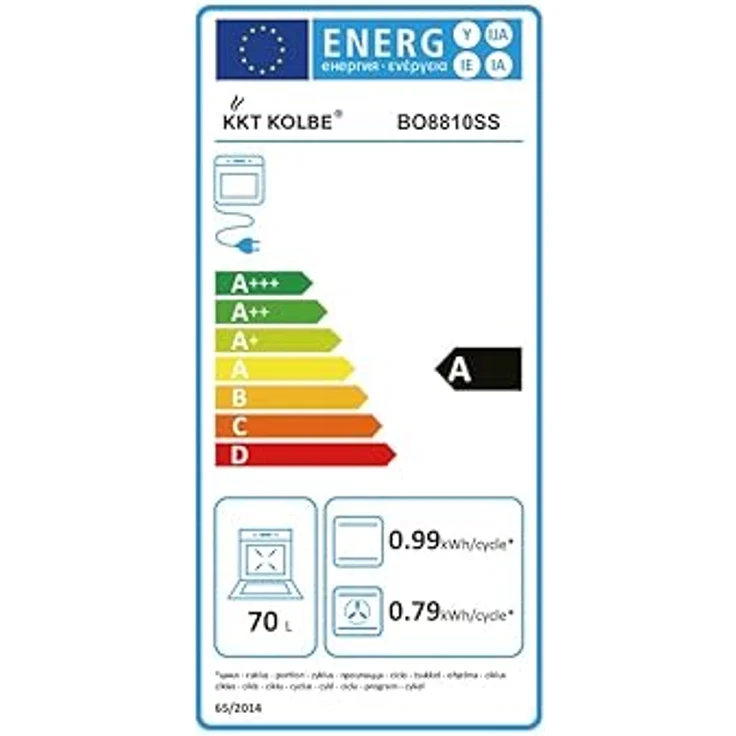 KKT KOLBE Einbaubackofen 60 cm BO8810SS | 70L | 3kW Heißluft Teleskopauszüge Automatik-Timer 2-fach Wärmeschutzverglasung Kindersicherung – Bild 6