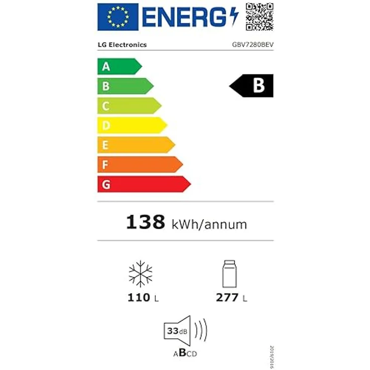 LG GBV7280BEV, Klasse B, 387 L, Kühl-/ Gefrierkombination mit Innendisplay, Frische Features, DoorCooling+, Variables Ablagefach für XXL-Stauraum, 59,5 x 67,6 x 203 cm ꟷ Essence Black Steel – Bild 6