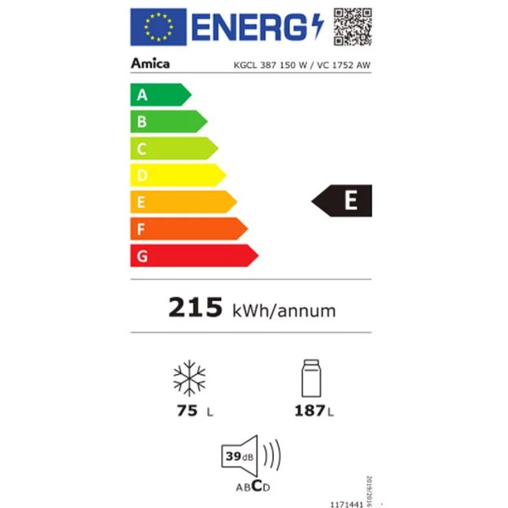 Amica KGCL 387 150 W Kühl-Gefrierkombination, freistehend, weiß, LED, Lagerzeit bei Störung 19h, Breite 54 cm – Bild 11