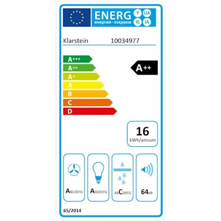 Klarstein Limelight Dunstabzugshaube 60cm Wandhaube schwarz – Bild 11