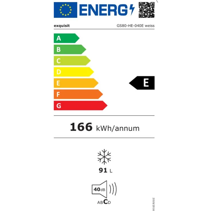 Exquisit GS80-HE-040E Gefrierschrank, freistehend, weiß, Schnellgefrieren, Breite 55 cm, Energieklasse E – Bild 16