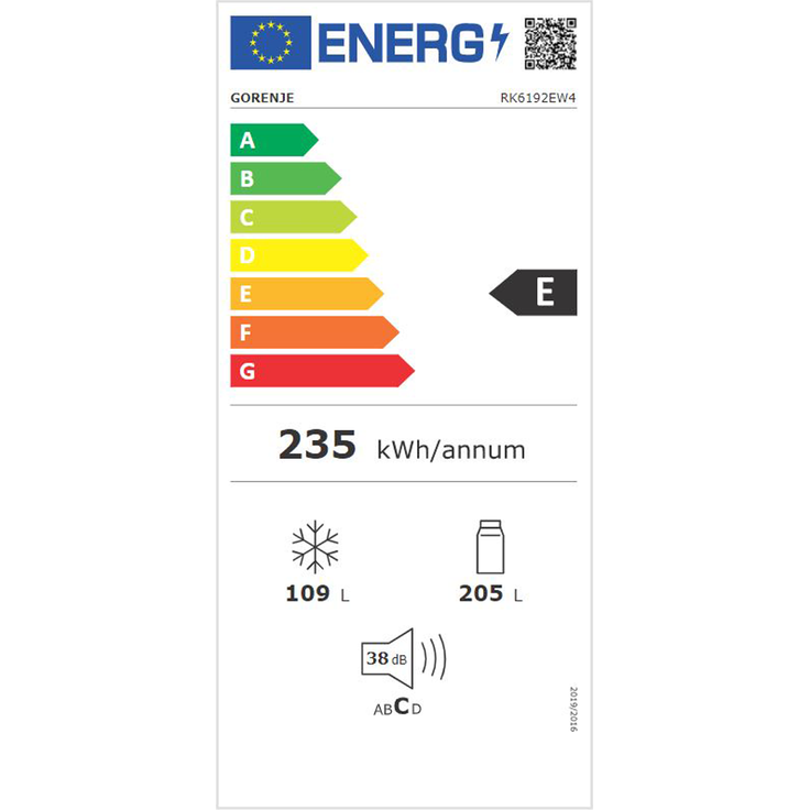 Gorenje RK6192 EW4 Kühl-Gefrierkombination, freistehend, Energieklasse E – Bild 6
