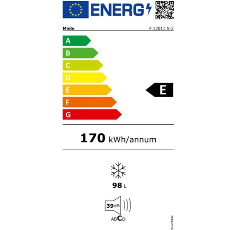 Miele F 12011 S-2 Gefrierschrank, freistehend, weiß, Lagerzeit bei Störung 26 h, Breite 55.3 cm, Energieklasse E – Bild 4