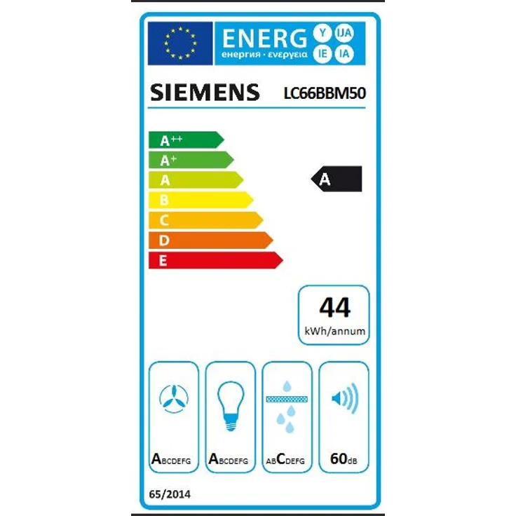 Siemens iQ300 LC66BBM50, Motorhaube, Esse, Breite: 60 cm, Tiefe: 50 cm, Absaugung und Rückführung (mit zusätzlichem Rückführungsset), rostfreier Edelstahl – Bild 8
