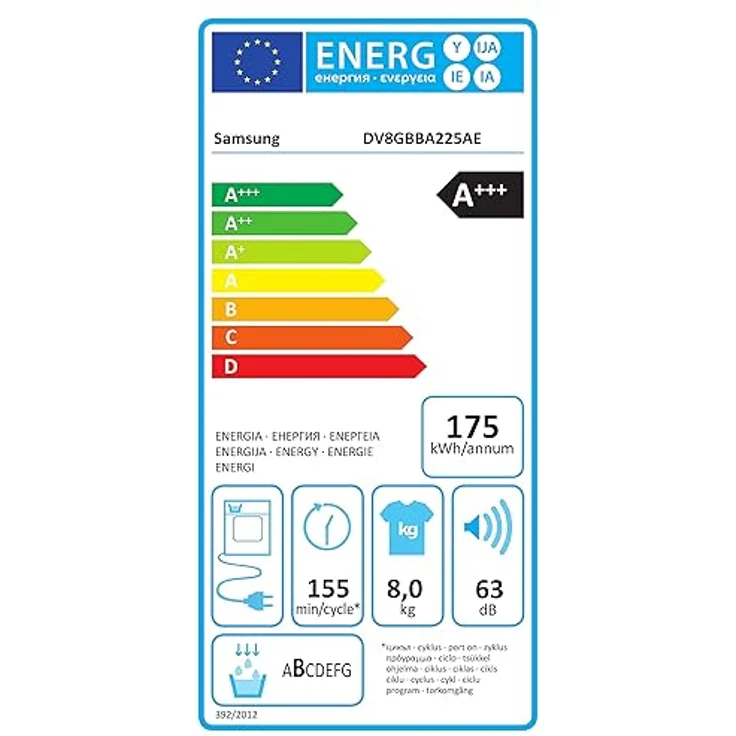 Samsung DV8GBBA225AE/EG Bespoke Wärmepumpentrockner, 8 kg, Hygiene+, Optimal Dry - Sensorgesteuertes Trocknen, 2-in-1 Komfortfilter, Super Kurz 35‘, Digital Inverter Motor, Weiß – Bild 4