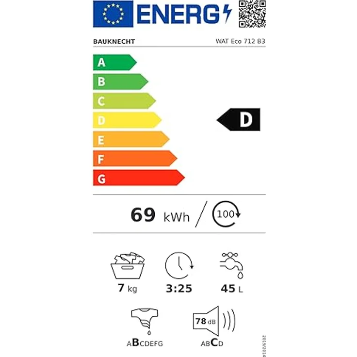 Bauknecht WAT Eco 712 B3 Toplader-Waschmaschine/6 kg/1200 UpM/Vollwasserschutz/Automatische Trommelpositionierung/SoftOpening/FreshFinish/Kurz 30/Intensivspülen/Wolleprogramm/Startzeitvorwahl – Bild 6
