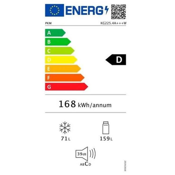 PKM KG225.4W Kühl-Gefrierkombination, freistehend, weiß, Breite 55.4 cm, Energieklasse D – Bild 4