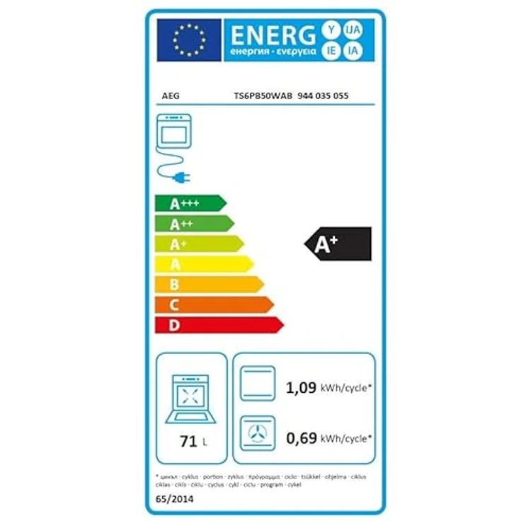 AEG Wifi Einbaubackofen TS6PB50WAB – SenseCook Backöfen Serie 6 LED-Touchdisplay, Pyrolyse Selbstreinigung, Kerntemperatursensor, AirFry – Schwarz – Bild 6