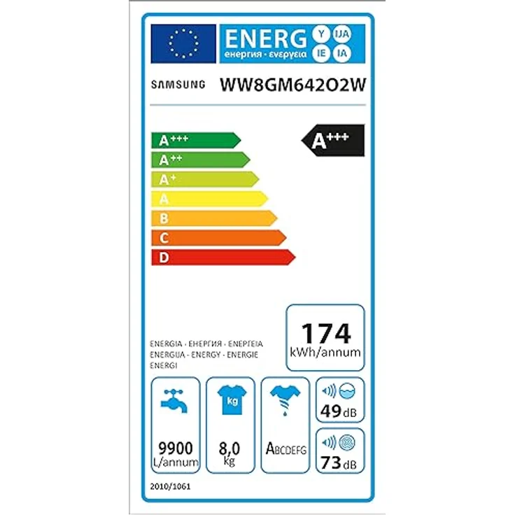 Samsung WW6900 WW8GM642O2W/EG Waschmaschine 8 kg, 1400 U/min, A+++, QuickDrive-Technologie, AddWash, SchaumAktiv-Technologie, WiFi Steuerung – Bild 6