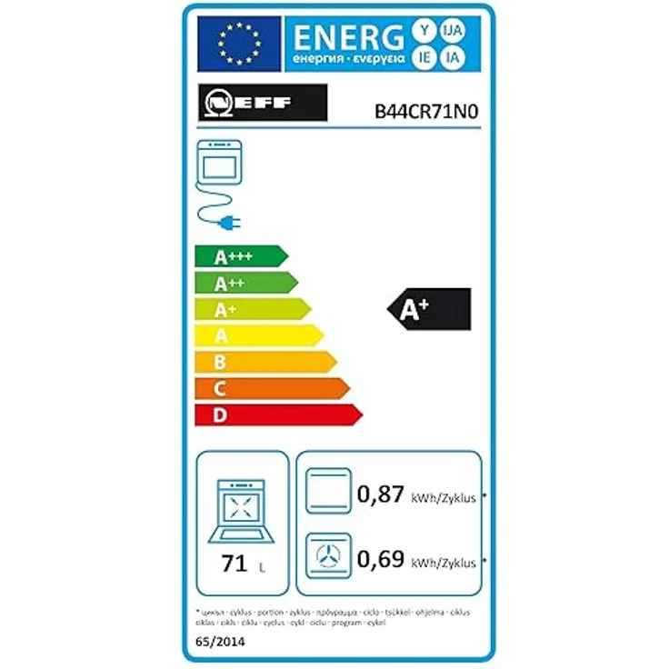 Neff B44CR71N0 Einbau-Backofen N70, Hide, Full Touch TFT-Display, Pyrolyse, Edelstahl, Amazon Exclusive Edition – Bild 6