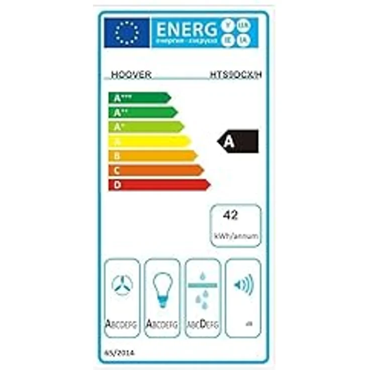 Hoover HTS9DCX/H (36901643) Wand-Dunstabzugshaube, 90cm - Preisvergleich – Bild 3