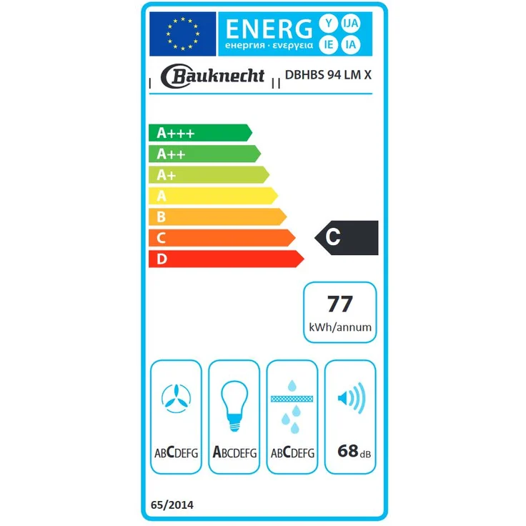 Bauknecht DBHBS 94 LM X Wandhaube 90 cm Edelstahl – Bild 2