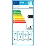 PKM 9039X Kopffreihaube, Energieeffizienzklasse A, Abluft und Umluft, Wandmontage, Breite 60 cm, Material Glas, Farbe schwarz