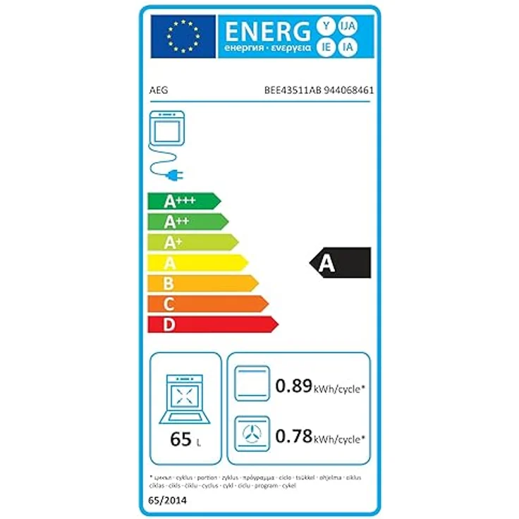 AEG Einbaubackofen Serie 5 mit Ringheißluft - Gleichmäßige Garergebnisse auf 3 Ebenen - Reinigung mit Wasserdampf - Elektronikuhr mit Timerfunktionen - Grillfunktion - Schwarz BEE43511AB – Bild 6