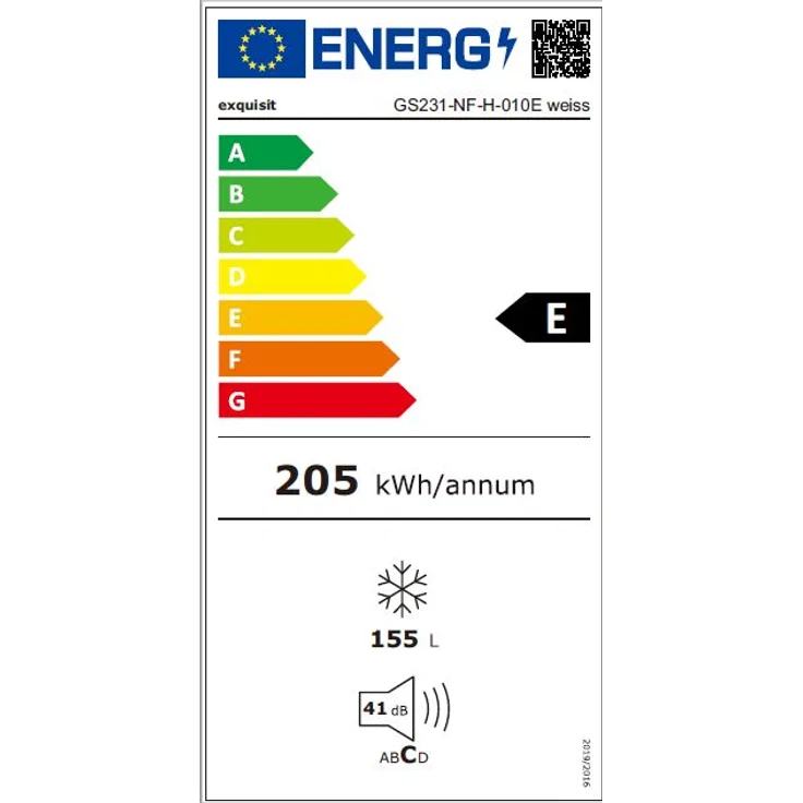 Exquisit GS 271-NF-H-010E Gefrierschrank, freistehend, weiß, NoFrost, Schnellgefrieren, Breite 56 cm, Energieklasse E – Bild 16