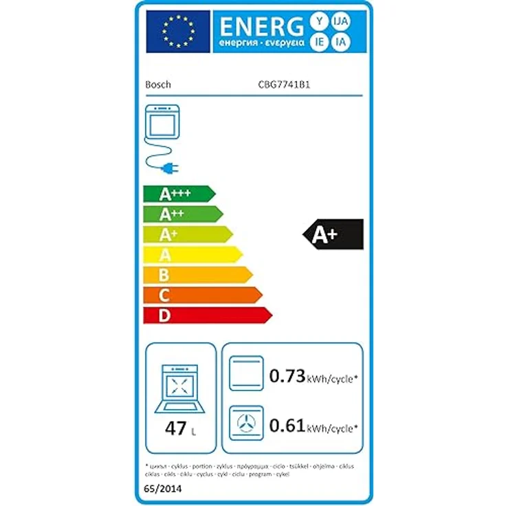 Bosch CBG7741B1, Serie 8 Smarter Einbau-Kompaktbackofen, Made in Germany, Schwarz, Pyrolyse, Hydrolyse Selbstreinigung, Air Fry, Farbiger Touchscreen – Bild 6