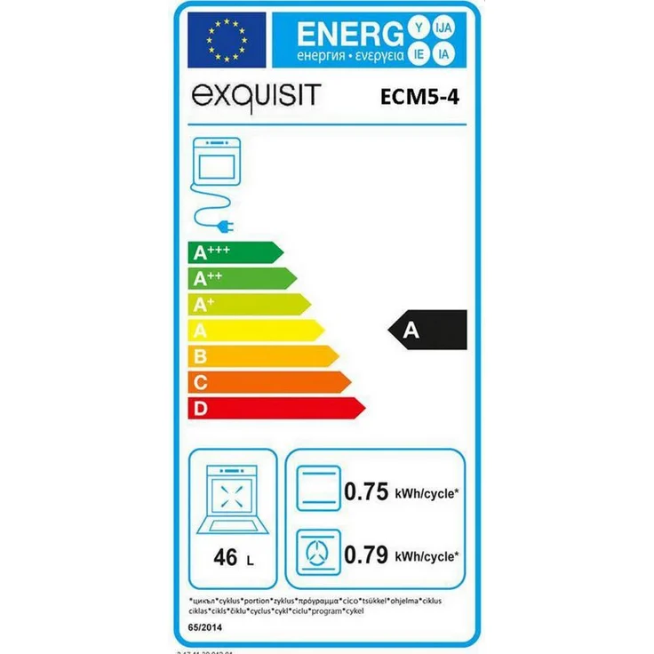 Exquisit ECM 5-4, Herd, A, Volumen 46 l – Bild 14