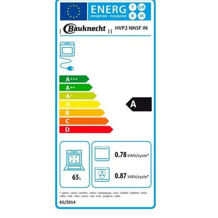 Bauknecht Elektro-Herd-Set HEKO Hydro 8830S, mit Backauszug, Hydrolyse – Bild 2
