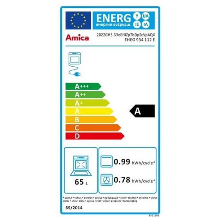 Amica Gasherd-Set EHEG 934 112 E, mit 1-fach-Teleskopauszug, Simple Steam Reinigungsfunktion – Bild 3