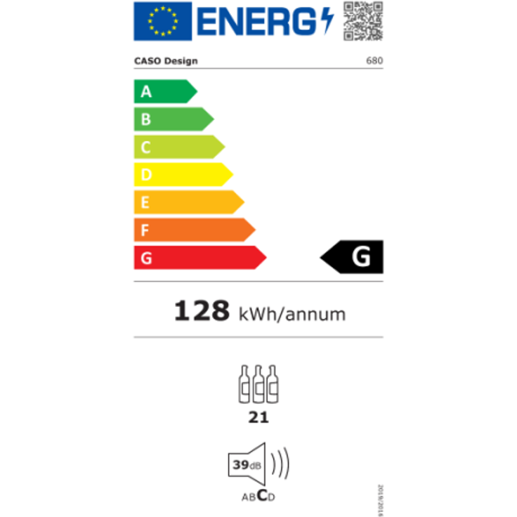 Caso Barbecue Cooler Getränkekühlschrank, freistehend, Energieklasse G, 21 Flaschen - Preisvergleich – Bild 2
