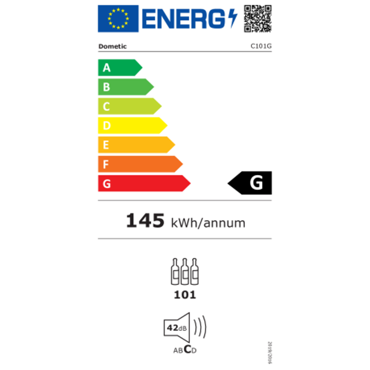 Dometic Weinkühschrank, freistehend, 1 Zone, 101 Flaschen, sw C101G, 9600027048 - Preisvergleich – Bild 2