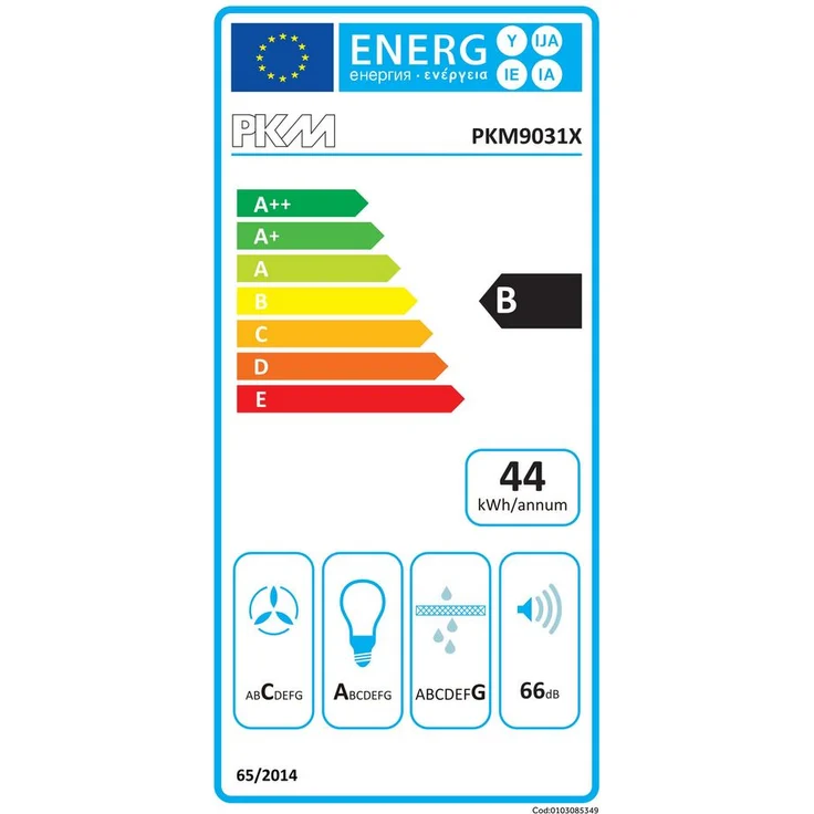 PKM 9031X Dunstabzugshaube, B, Abluft- oder Umluftbetrieb, Kopffrei-Dunstabzugshaube – Bild 2