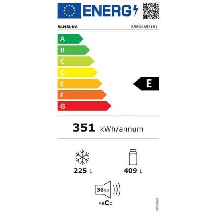 Samsung RS6GA8521B1 EG Side-by-Side-Kühlschrank, freistehend, Premium Black Steel, NoFrost, Wasser- und Eiswürfelspender, Wassertank, Schnellgefrieren, Breite 91.2 cm – Bild 19