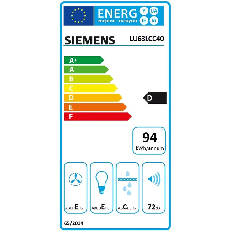 Siemens iQ100 LU63LCC40, Motorhaube, Standard, Breite: 60 cm, Tiefe: 48.2 cm, Absaugung und Rückführung (mit zusätzlichem Rückführungsset), braun – Bild 7