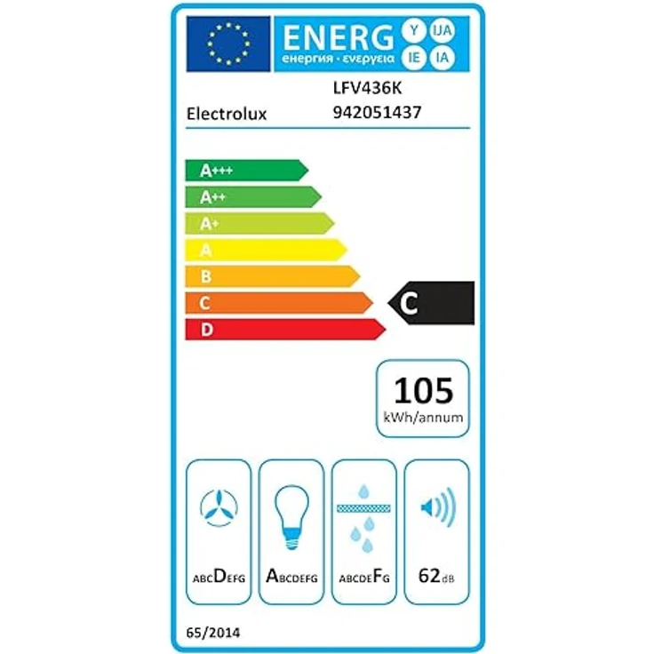 Electrolux Cappa libera installazione Lfv436K Hob2Hood, Dunstabzugshaube mit hoher Leistungsfähigkeit und innovativem Hob2Hood-System – Bild 2