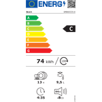 Bosch SMS6ECC51E, Geschirrspüler, C, Geräuschemissionsklasse B, Geräuschemissionen 44 Dezibel