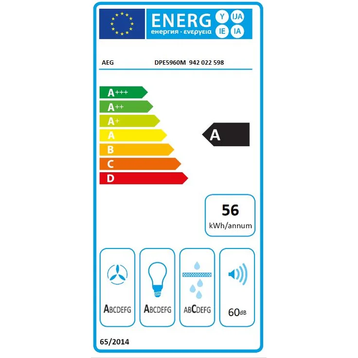 AEG DPE5960M Flachschirmhaube – Bild 2