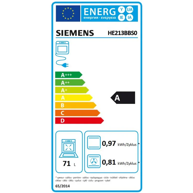 Siemens HE213BBS0 + EA64RGNA1E Backofenset – Bild 2