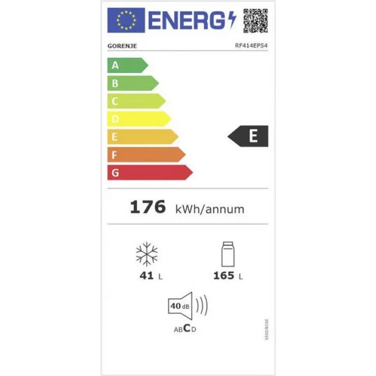 Gorenje RF414EPS4 Kühl-Gefrierkombination, freistehend, silber, LED, Breite 55 cm – Bild 2
