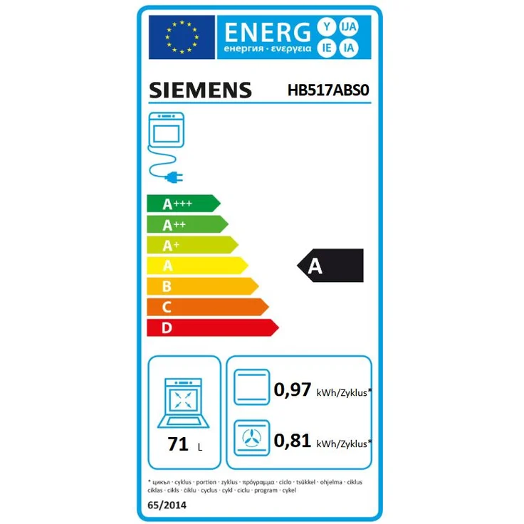 Siemens HB517ABS3 Set Backofen HB517ABS0 + Teleskopauszug HZ638300, schwarz, edelstahl – Bild 2