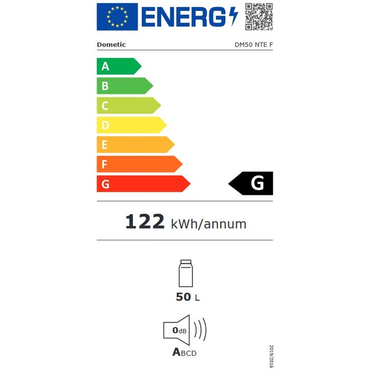 Dometic DM 50 NTE F Minikühlschrank, Einbau, Energieklasse G – Bild 2