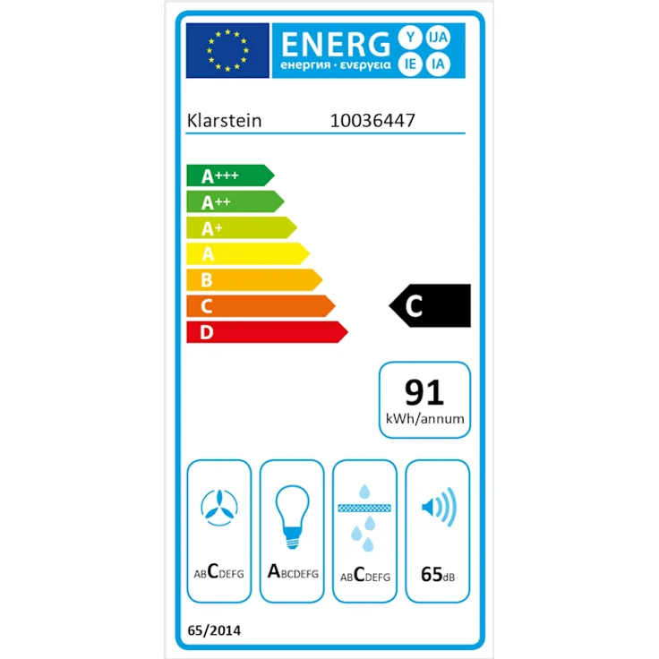 Klarstein Victoria Dunstabzugshaube 60cm Retro-Design 644,5m³-h 2 LED-Lampen Elfenbein – Bild 6