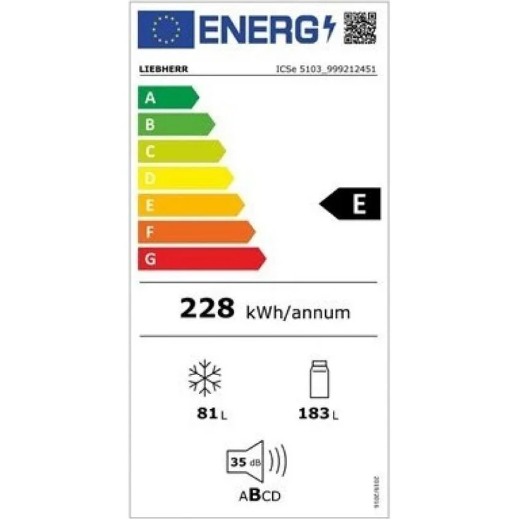 Liebherr ICSe 5103-20 Kühl-Gefrierkombination, Einbau, weiß, LED, Schnellkühlen und -gefrieren, EasyFresh, SmartFrost, Höhe 178 cm Nische, Breite 54 cm – Bild 4