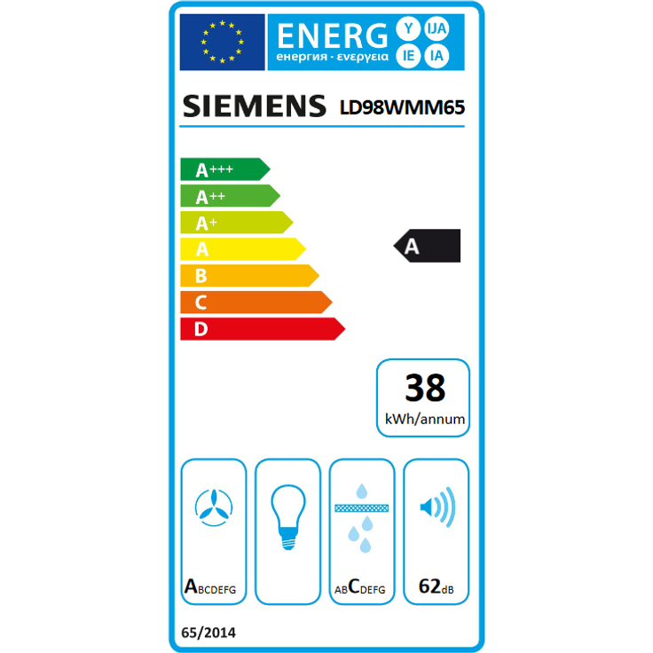 Neff LD98WMM65 Tischhaube, Einbaugerät, Anzahl Gebläsestufen 3 + 2 Intensiv, Breite 90 cm, schwarz – Bild 2