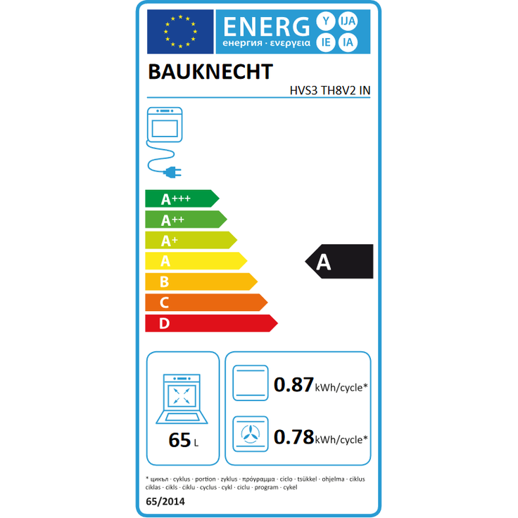 Bauknecht HEKO EUH300 (HVS3 TH8V2 IN + CHR 9642 IN) Herdset - Preisvergleich – Bild 2