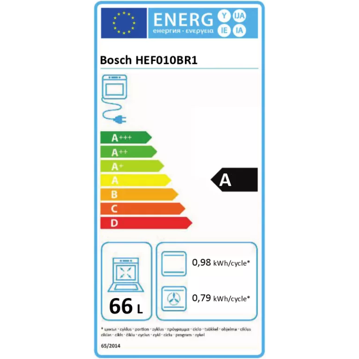 Bosch HND211AR62 Herdset, inklusive Glaskeramikkochfeld, Einbaugerät, Energieeffizienzklasse A, Volumen 66 l, Breite 59,4 cm, groß (ab 65 l), 4 Zonen, edelstahl – Bild 2
