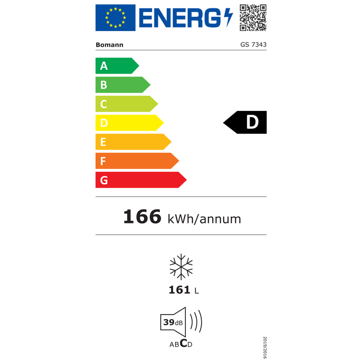 Bomann GS 7343 Gefrierschrank, freistehend, weiß, Breite 54 cm, Energieklasse D – Bild 12