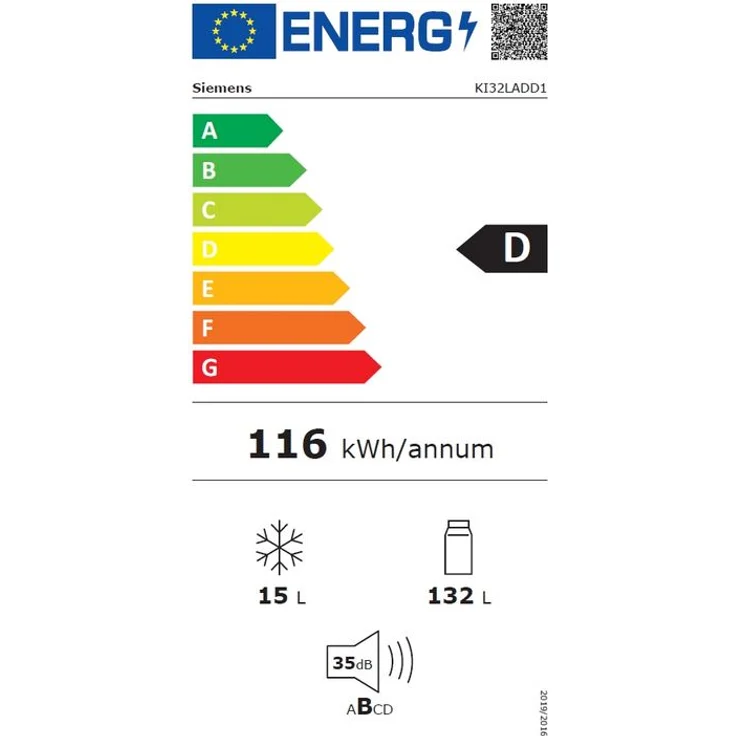 Siemens KI32LADD1 Kühlschrank, Einbau, Energieklasse D – Bild 3