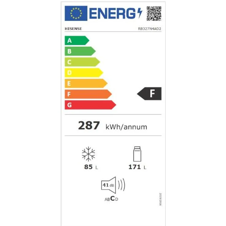 Hisense RB327N4AD2 F Kühl-Gefrierkombination, freistehend, silber, NoFrost, LED, Breite 55 cm – Bild 11