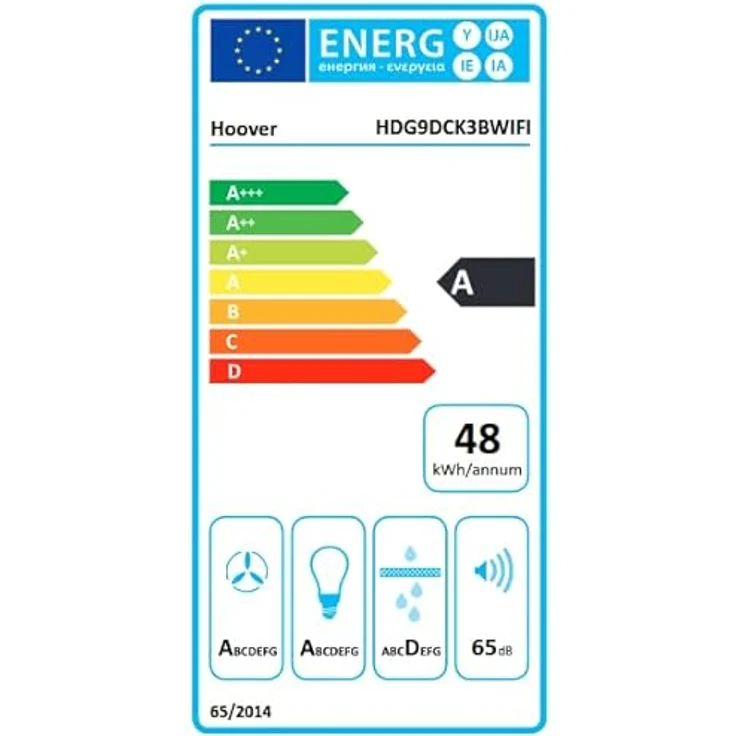 Hoover HDG9DCK3BWIFI (36901727) Wand-Dunstabzugshaube, 90 cm – Bild 5