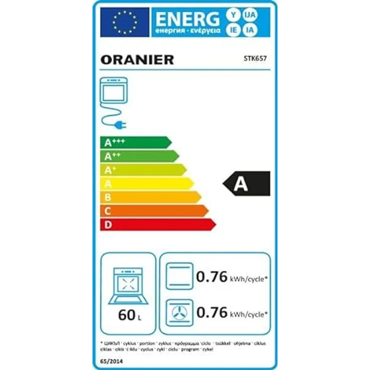 Oranier Standherd 60 cm - weißer 4 flammiger Elektro-Gasherd mit Elektro-Backofen - freistehender E-Herd mit Gaskochfeld 4 Kochzonen - STK657 – Bild 6